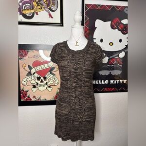L.e.i. Brown Knitted Dress